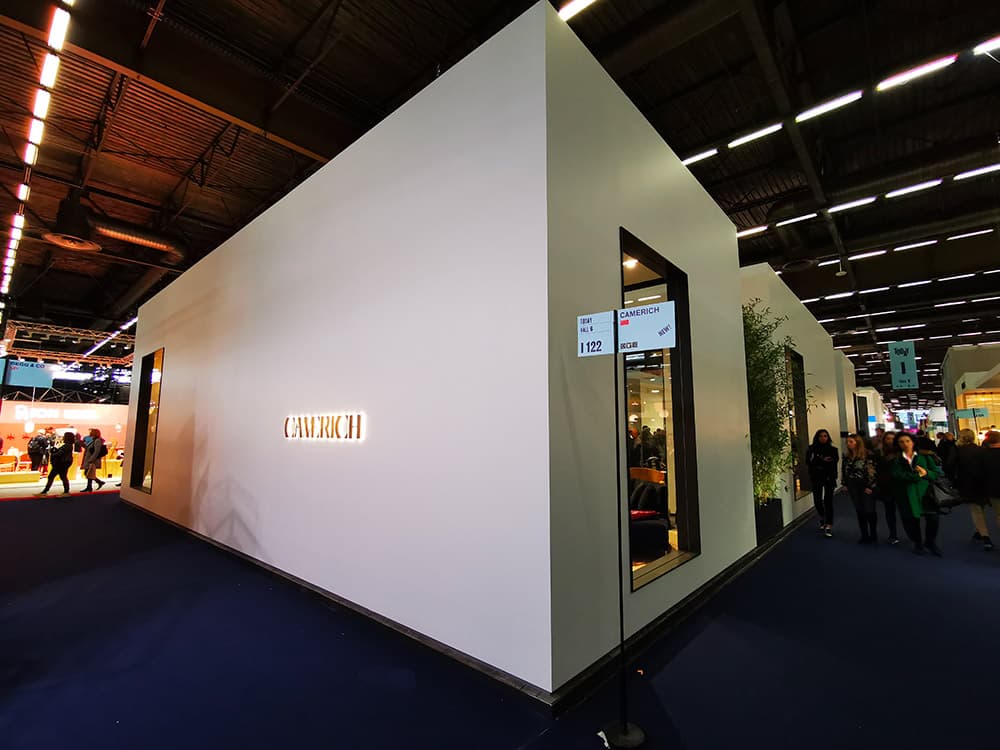 Stand Camerich : perspective d'allée