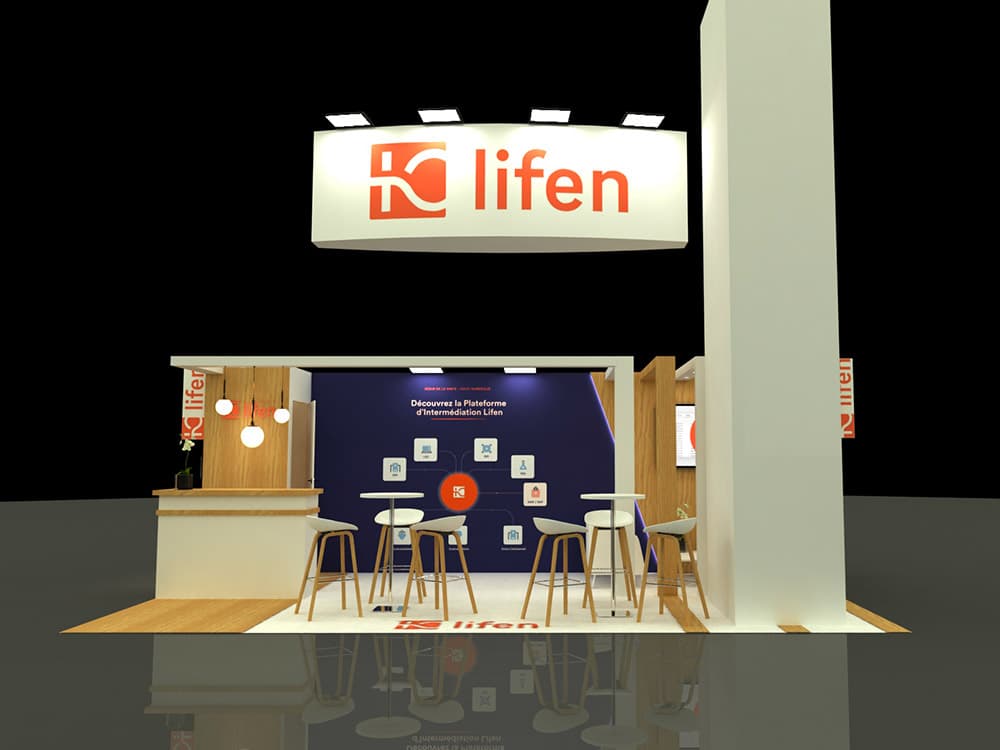 Stand Lifen : la modélisation 3D validée avant fabrication