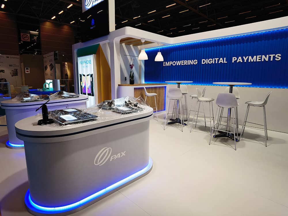 Stand PAX : espace d'accueil